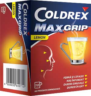 Coldrex MaxGrip Lemon - mai tare decât raceala si gripa